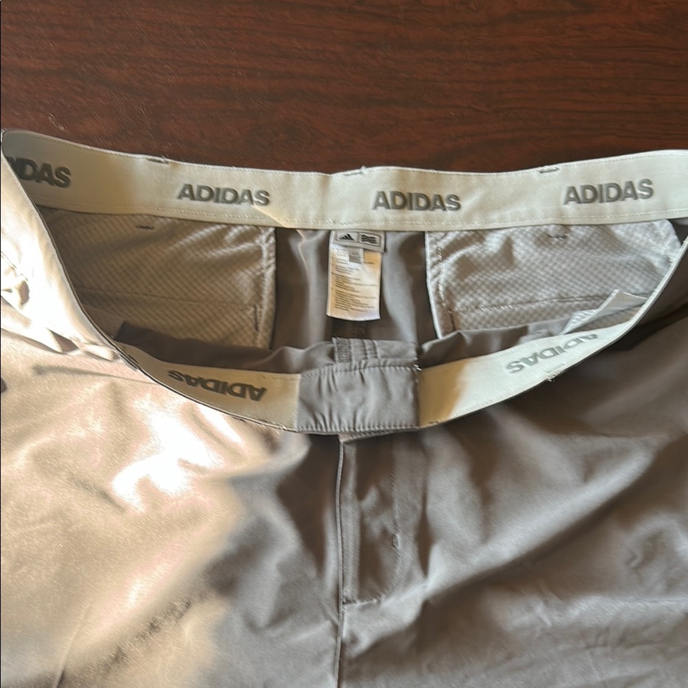 Adidas Light Gray Performance Golf Shorts